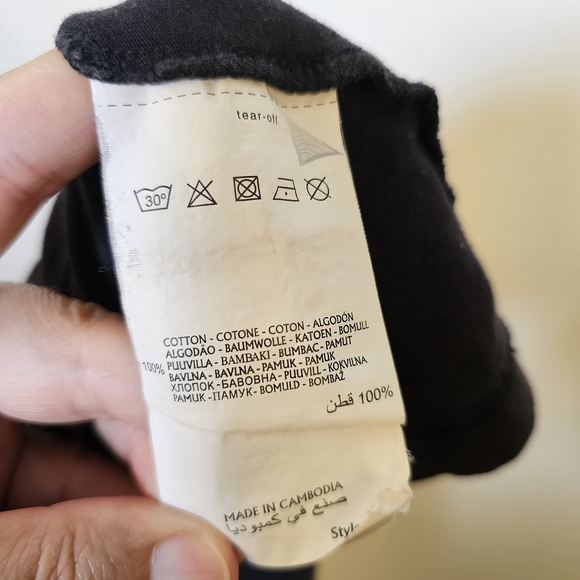 Champion black short sleeve knit t-shirt size XL US - Picture 5 of 5